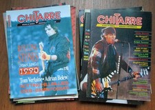 CHITARRE lotto stock blocco 40 riviste musica vintage dal n.1 del 1986 al 1999