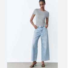 Jeans culotte Zara vita alta