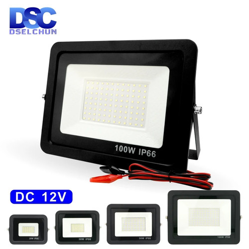 Proiettore led 12v 20w 100w - dc,
