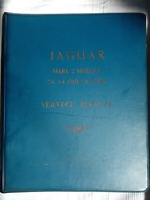 JAGUAR MK 2 2.4 3.4 3.8  manuale d'officina ORIGINALE E/121/2 rarissimo
