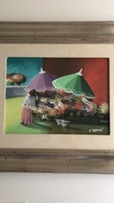 Olio su tela di Abdul Rahem Tatari 38x28 (con cornice 63x53) firma autentica