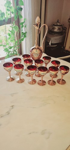 Servizio bicchieri vetro di - servizio, in
