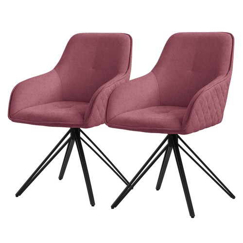 Sedia sala pranzo rosa - 2x,