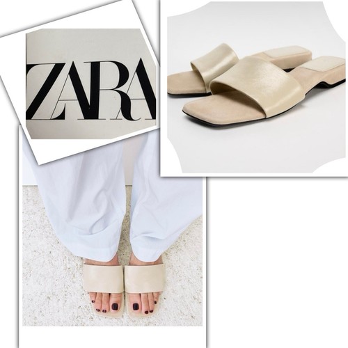 Zara woman leather low - leather,