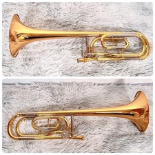 Trombone basso tenore Yamaha YSL-456G usato con boccaglio custodia rigida