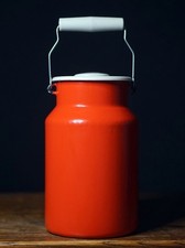 Brocca Lattiera Smaltata Rossa