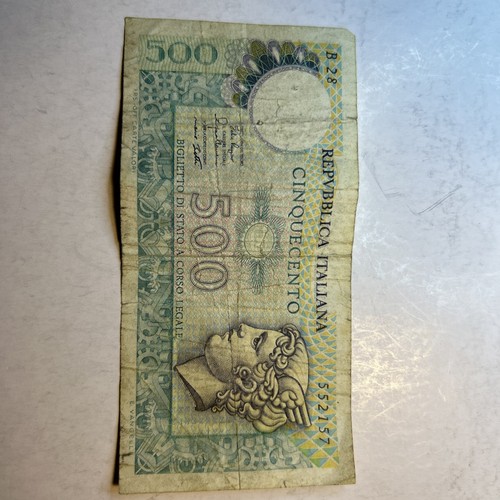 Italian 500 lire - 500, "mercurio"