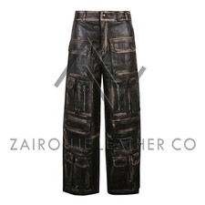 Pantaloni da uomo in pelle