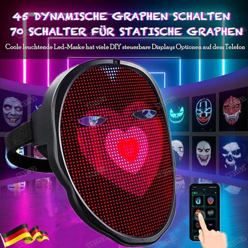 Maschera led bluetooth - maschera,