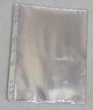 confezione 10 fogli trasparenti 1 tasca per raccoglitore banconote documenti