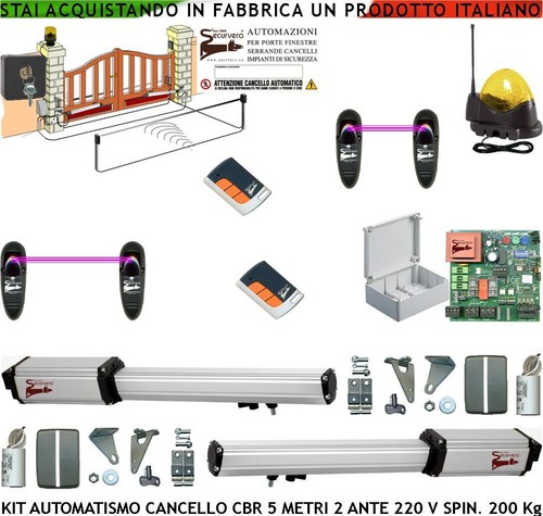 Cancello elettrico 2 ante - elettrico,