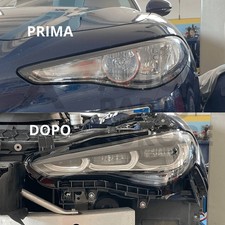 COPPIA FARI FANALI ANTERIORI DA ALOGENO A FULL LED ALFA ROMEO GIULIA Plug&Play