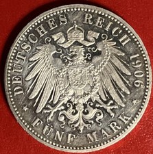 1906 reich marchi proof rara - reich,