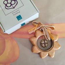 THUN FORMELLA SOLE GHIRLANDA QUADRIFOGLIO FIOCCO IN RAFIA FUORI PRODUZIONE