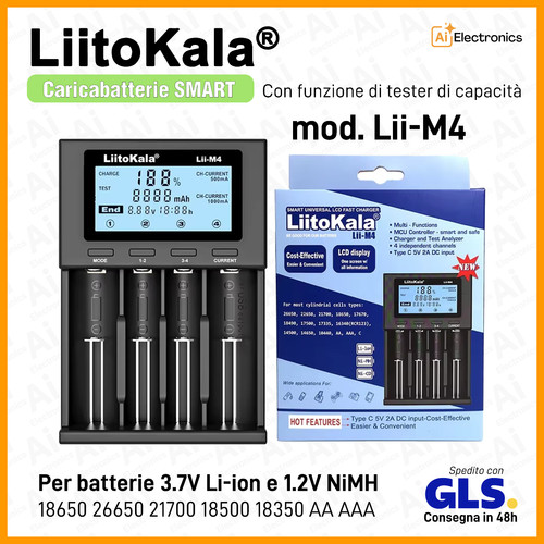 Caricabatterie smart lcd - smart,