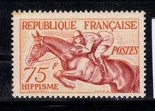 Francia 1953 Mi. 983 Nuovo ** 100% 75 Fr, Cavallo,Salto Ostacoli