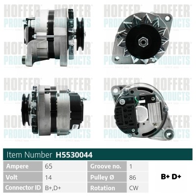 H5530044 hoffer alternatore - h5530044,