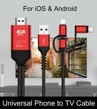 Cavo HDMI per iPhone Samsung IOS Android Tipo C Telefono Link a TV Adattatore HDTV