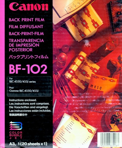 Canon 102 back print film - canon,
