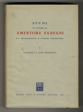 STUDI in onore di Amintore Fanfani. I: antichità e alto medioevo.