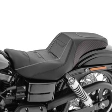 Sella Biposto compatibile con Harley Davidson Dyna 06-17 sedile conducente e pas