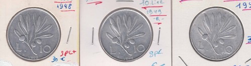 Italy italia lire 1948 - 3x, l.10
