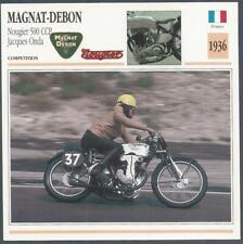 EDITO SERVICE CLASSIC MOTORCYCLES-1936-MAGNAT-DEBON-NOUGIER 500 CCP JACQUES ONDA