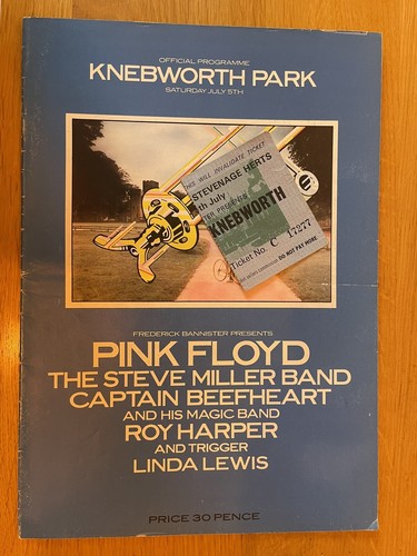 Pink floyd knebworth - pink, 1975