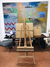 Cavalletto Professionale In Legno, Pieghevole E Articolato, 200 cm, Ottimo Stato