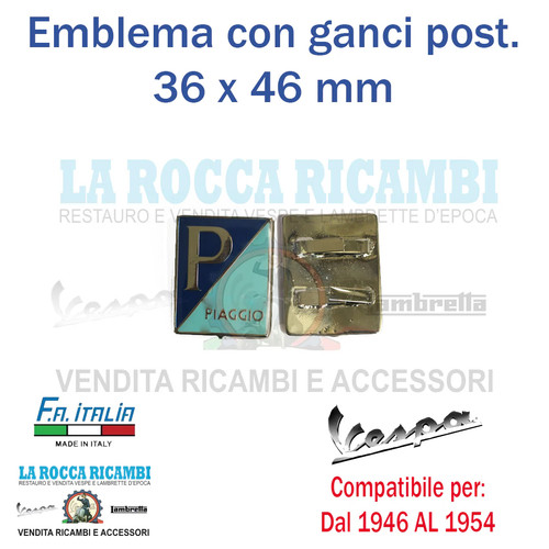 Scudetto centrale piaggio 36 - scudetto,