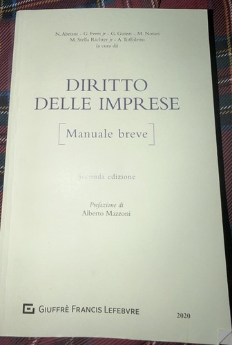 Diritto delle imprese manuale - diritto, (manuale
