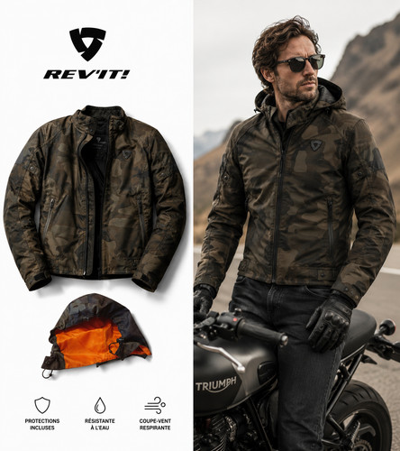 Veste moto rev engineered - rev'it!,