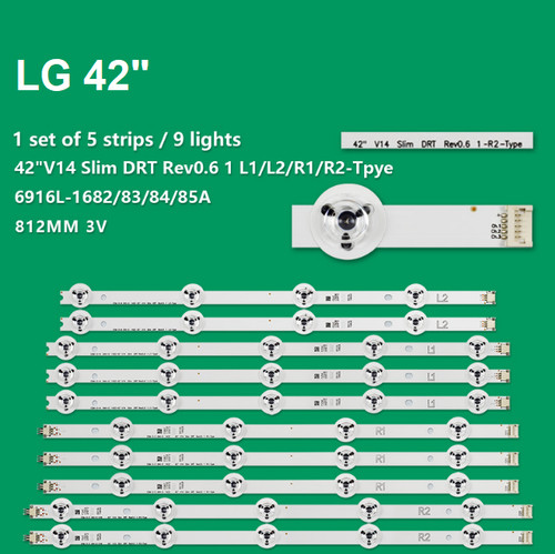 Set barre led v14 slim - set,