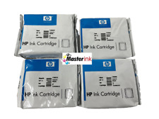 HP 10 + HP 11 4 CARTUCCE ORIGINALI CIANO MAGENTA GIALLO DESIGNJET 70/110 510/800