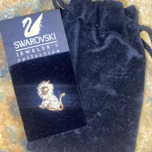 Spilla leone cristallo - spilla,