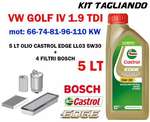 Kit tagliando olio castrol - kit,