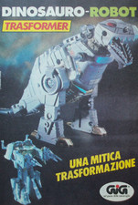Pubblicità Advertising Werbung Italian Ritaglio 1985 TRASFORMER Dinosauro Robot