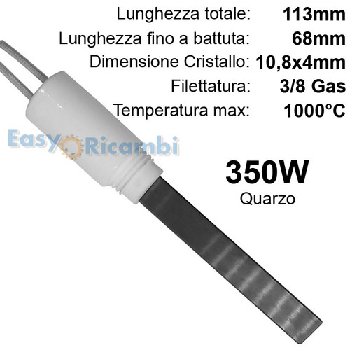 Candeletta resistenza 350w - resistenza,
