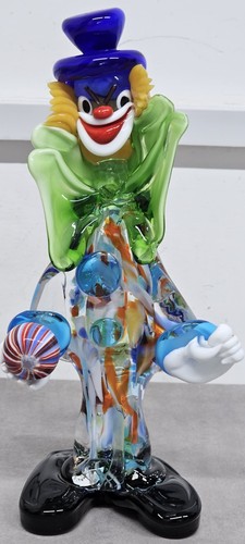 Statuina clown vetro - statuina, murano