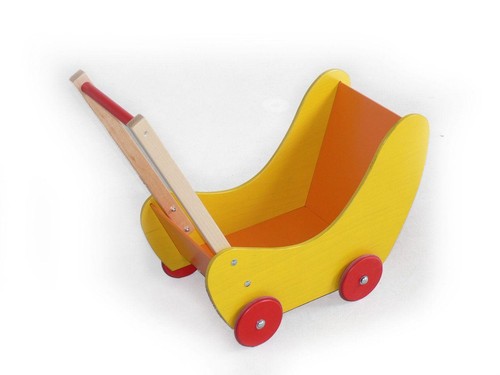 Carrello per bambole legno - carrello,