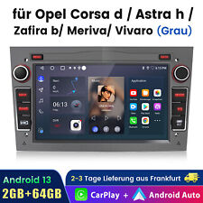 Per Vauxhall Corsa C/D Zafira B Astra G H Android13 Carplay Autoradio GPS 2+64G