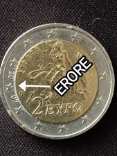 GRECIA - 2 EURO. 2002. Sensa litera S.  ERORE DI CONIO!!!