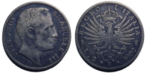 Lire 1902 aquila - 2,