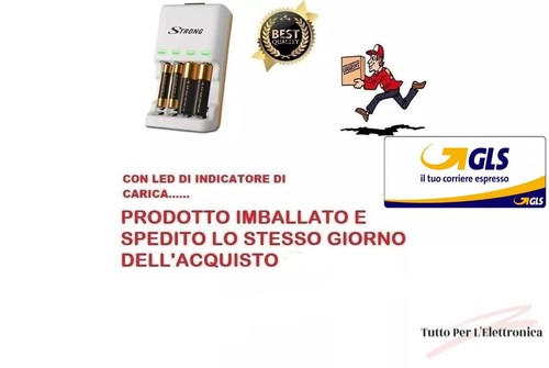 Caricabatterie per stilo - per, aa