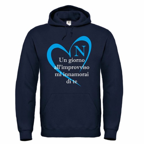 Felpa blu calcio napoli - blu, coro