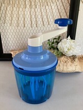 525⚜️ Ustensile Cuisine Batteur Manuel Bleu Tupperware Speedy-Chef 1.35 Litres