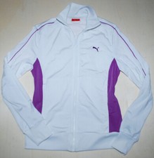 PUMA Giacca Tuta Giubbino Donna Vintage Stile Bianco/Viola  M 42 ita SALDI!