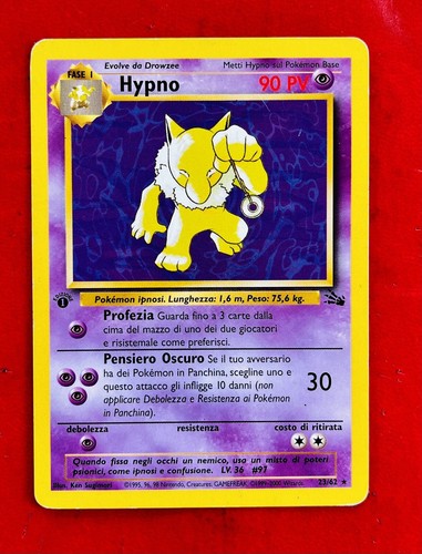 Lotto carte pokemon hypno - lotto,