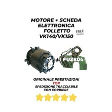 ? SCHEDA + MOTORE FOLLETTO VORWERK VK140 VK150 ORIGINALE TOP 30827 32089