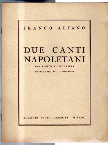 Due canti napoletani per canto - napoletani,